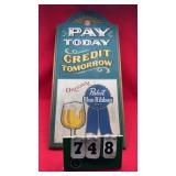 Pabst Blue Ribbon Wood Advertiser