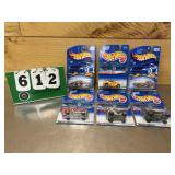 (6) Hot Wheels 1:64 Diecast Metal Cars NIP