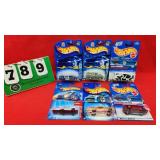 (6) Hot Wheels 1:64 Diecast Metal Cars NIP