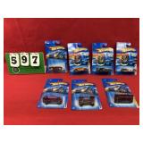 (6) Hot Wheels 1:64 Diecast Metal Cars NIP