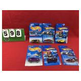 (6) Hot Wheels 1:64 Diecast Metal Cars NIP