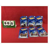 (6) Hot Wheels 1:64 Diecast Metal Cars NIP