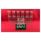 (6) 1 Liter Glass Wine Carafe