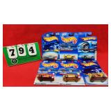 (6) Hot Wheels 1:64 Diecast Metal Cars NIP