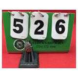 Vintage Turquoise & Silver Band Ring Size 4.5