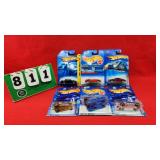 (6) Hot Wheels 1:64 Diecast Metal Cars NIP