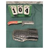 Hand Forged File Skinning Knife