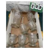 Corvette Water, Pitcher And Drinking Glasses 1985