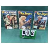 (3) 10 Cent Roy Rogers Comic Books