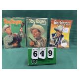 (3) 10 Cent Roy Rogers Comic Books