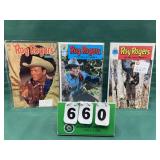(3) 10 Cent Roy Rogers Comic Books