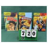 (3) Classics Illustrated Books