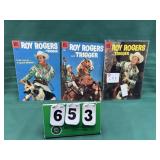 (3) 10 Cent Roy Rogers Comic Books