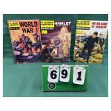 (3) Classics Illustrated Books