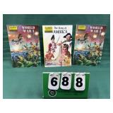 (3) Classics Illustrated Books