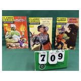 (3) Classics Illustrated Books