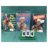 (3) 10 Cent Roy Rogers Comic Books