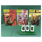 (3) Classics Illustrated Books