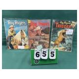 (3) 10 Cent Roy Rogers Comic Books