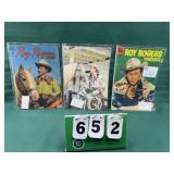 (3) 10 Cent Roy Rogers Comic Books