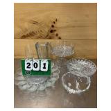 Assorted Clear Glass Lot