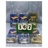 (6) Hot Wheels DieCast Metal Cars w Badges