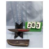 Damascus Fixed-Blade Knife