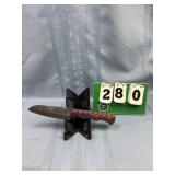 Damascus Fixed Blade Utility Knife