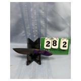 Damascus Fixed-Blade Knife