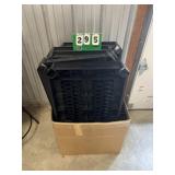 Five Tier Black Plastic Garage Shelf