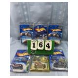 (6) Hot Wheels DieCast Metal Cars w Badges