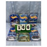 (6) Hot Wheels DieCast Metal Cars w Badges
