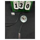 Vintage Sterling Silver Navajo Bolo Tie