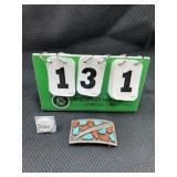 Vintage Sterling Silver Navajo Belt Buckle