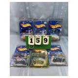 (6) Hot Wheels DieCast Metal Cars w Badges