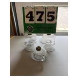 (5) Matching Oil Lamps