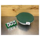 Aluminum Cookie Tray and Tupperware Bowl