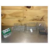 Lot of Assorted Wire Baskets