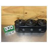 Tru 3-Pot Slow Cooker Buffet