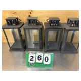 Glass Tabletop Candle Lanterns Lot #2