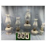Vintage Oil Lamps Lot #6