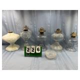 Vintage Oil Lamps Lot #8