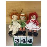 Vintage Raggedy Andy Dolls