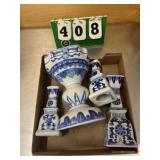 (3) Chinese Candle Holders