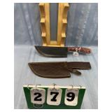 Damascus Meat Cleaver