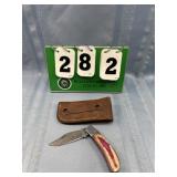 Damascus Pocket Knife