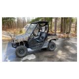 Yamaha Rhino 660 4x4 UTV with manual lift box and Yamaha Rhino 660 4x4 UTV with manual lift box and