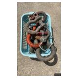 Lot with straps, clevis Lot with straps, clevis