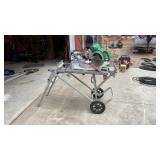 Hitachi compound radial arm saw with Ridgid fold Hitachi compound radial arm saw with Ridgid fold
