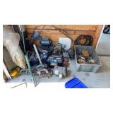 Lot of scrap or parts including batteries and